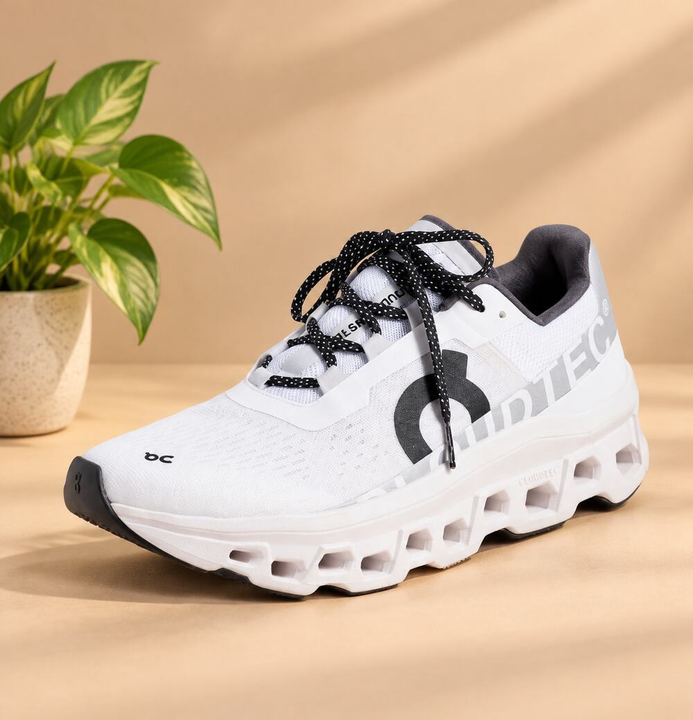 NWT On Women's Cloudmonster Sneakers, All White, 8.5 Medium US